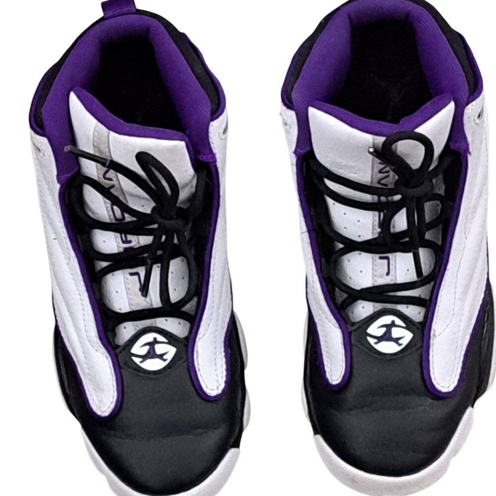 Nike Air Jordan Pro Strong (PS) Shoes Kid’s SZ 3Y  White Black Purple DC7909-150